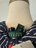 Lauren Ralph Lauren Blue Stripe 100% Cotton Top, 12