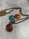 Silver with Interchangeable Stones Necklace