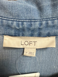 Loft Chambray Top, M