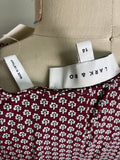 Lark & Ro Red Print Dress, 14