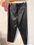A New Day Black Faux Leather 27" Inseam Jeans, 8