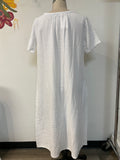 Stark White Gauze Dress, S
