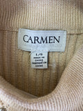 Carmen Marc Valvo Gold Sweater Top, L