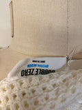 Double Zero Cream Cropped Open Stitch Sweater, M