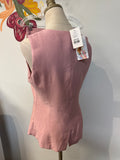 New Pretty Garden 2pc Pink Top + Shorts, S