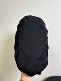 Vera Bradley Black Quilted Shoulder Bag, 15"x12"