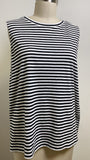 Eileen Fisher Black Stripe Top, M