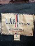 Wilson Vintage USA Brown Genuine Leather Jacket, XL