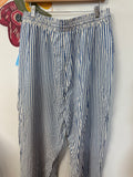 New Draper James Blue Stripe 29" Inseam Pants, L