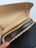 Gold Convertible Shoulder/Crossbody Bag, 7.5"x4.5"