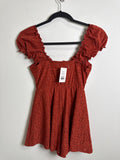Heart & Heels Eyelet Romper, S