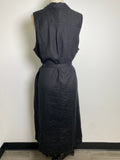 New Tommy Bahama Black Two Palms Linen Shirt Dress, XL