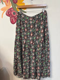 Boden Black Print Pocket Skirt, 8