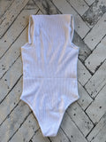 White Bodysuit Top, M