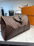 Louis Vuitton Damier Keepall Bandoulière 55 Travel Bag, 22.25"x11.5" (not available for shipping)