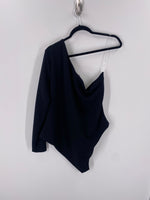 New Future Collective Black One Shoulder Bodysuit, 2X