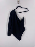 New Future Collective Black One Shoulder Bodysuit, 2X