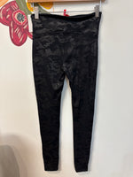 Spanx Black Camo Leggings, M