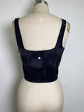 New Crz Yoga Black Tie Dye Sports Bra, L