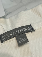 Jessica London White Denim Jacket, 22W