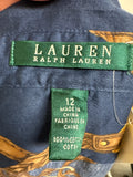 Lauren Ralph Lauren Blue Equestrian Top, 12