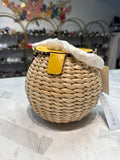 New Frances Valentine Yellow Honeypot Bag, 7"x8"