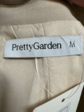 Pretty Garden Tan Blazer Jacket, M