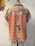 Cable & Gauge Pink Top, S Petite