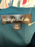 Midnight Doll Green Sequin Dress, XS