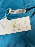 New Koh Koh Aqua Blue Green Dress, XL