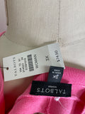New Talbots Pink Cardigan, 3X