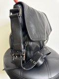 Banana Republic Black Leather Crossbody Bag, 12"x10"