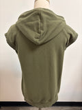 Evereve Green Hoodie Vest, XS