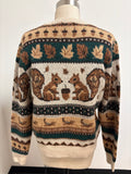 Cozy Cabin by Kiel James Patrick Squirrel Nut Harvest Sweater, XL
