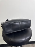 Vintage Coach Black Leather Style 9163 Shoulder Bag, 11"x9.5"
