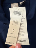 New Chico's Blue Tonga Zenergy Vest, 4/6