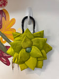 Shira Leah Green Handbag, 8"x5"