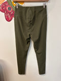 New Talbots Green 25" Inseam Leggings, S Petite