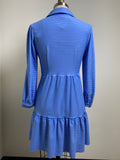 Jude Connally Blue Stripe Dress, XS