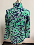 New Talbots Blue/Green Pullover, M