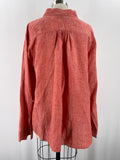 Lands End Red Linen Top, 16/18W