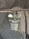 Snoga Athletics Gray/Black Skirted Leggings, 1X