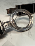 Chico's Black & Silver Metal Belt, M