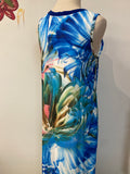 New Soft Surroundings Blue Floral Dress, XS