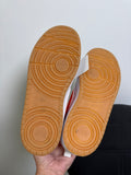 Nike White/Orange Shoes, 8 (6.5 Youth)