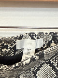 H&M Snake Print Faux Leather Skirt, 4