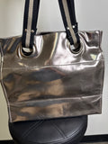 New Christopher Vine Metallic  Tote Bag, 14"x13"