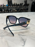 Valentino Havana Blue Gradient Sunglasses