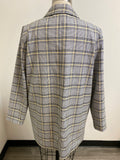 H&M Black Plaid Blazer Jacket, M