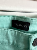 Talbots Green Cropped 22" Inseam Jeans, 6 Petite